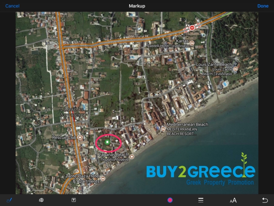 (For Sale) Land Plot || Zakynthos (Zante)/Laganas - 556 Sq.m, 180.000€ ||| ID :1318431