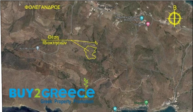 (For Sale) Land Agricultural Land  || Cyclades/Folegandros - 23.125 Sq.m, 160.000€ ||| ID :1346769-7