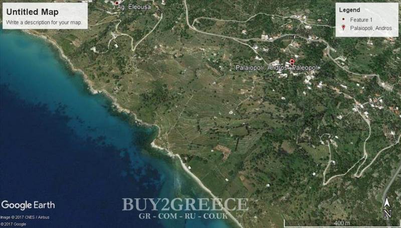 (For Sale) Land Plot || Cyclades/Andros-Hydrousa - 1.800 Sq.m, 90.000€ ||| ID :620965