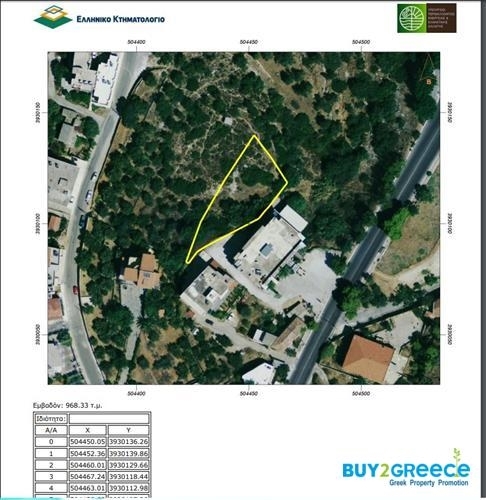 (For Sale) Land Plot || Chania/Chania - 968 Sq.m, 600.000€ ||| ID :749613-2